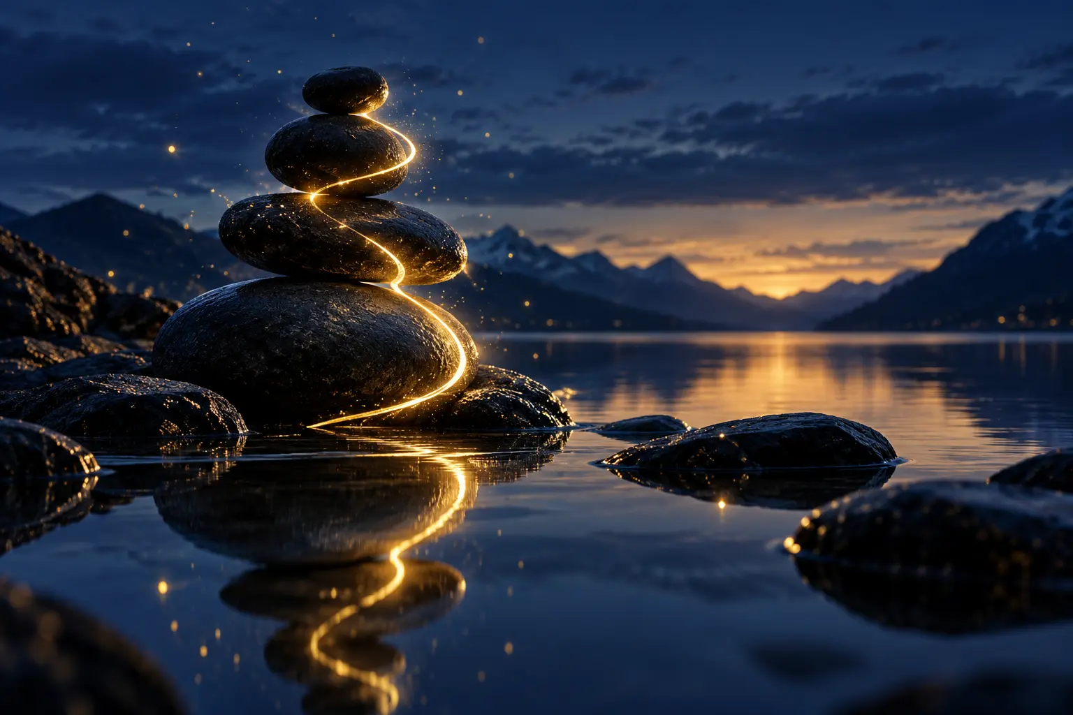 Balance-Steine als Symbol für innere Stabilität