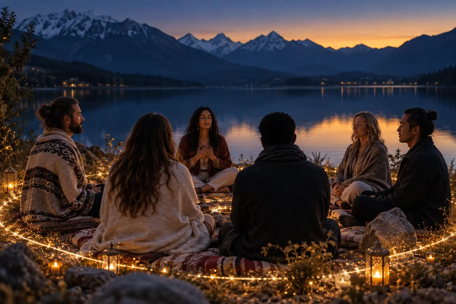 Gemeinschaft und Verbundenheit am See